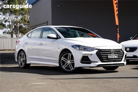 White 2017 Hyundai Elantra Sedan Sr Turbo