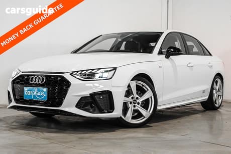 White 2022 Audi A4 Sedan 45 Tfsi Quattro S Line Mhev