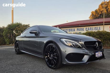 Grey 2017 Mercedes-Benz C300 Coupe