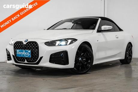 White 2024 BMW 420I Convertible M Sport