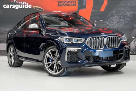 Blue 2021 BMW X6 Coupe M50I