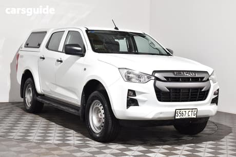 White 2022 Isuzu D-MAX Crew Cab Utility Sx (4X4)