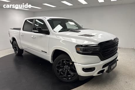 White 2022 RAM 1500 Crew Cab Utility Limited
