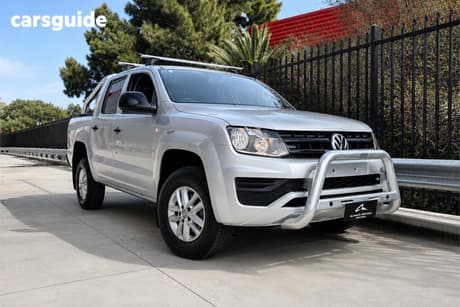 Silver 2016 Volkswagen Amarok Dual Cab Utility Tdi420 Core Edition (4X4)