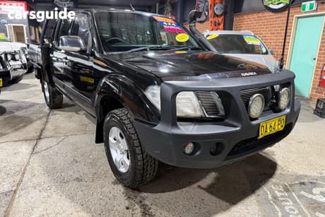 Black 2010 Nissan Navara Ute Tray ST-X (4X4) D40