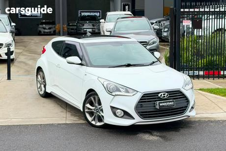 White 2017 Hyundai Veloster Coupe Sr Turbo Blue Interior