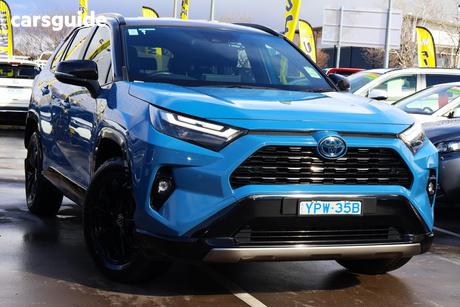Blue 2022 Toyota RAV4 Wagon Xse (Awd) Hybrid