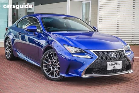 Blue 2017 Lexus RC350 Coupe F Sport