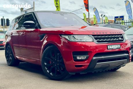 Red 2017 Land Rover Range Rover Sport SUV SDV6 HSE DYNAMIC 4X4