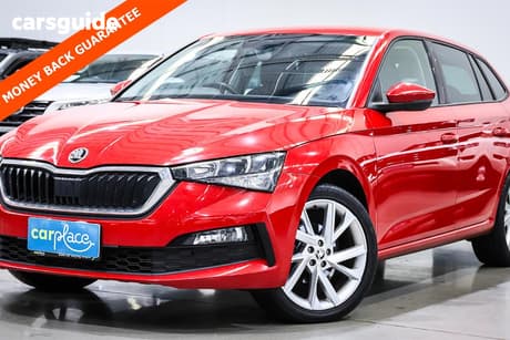 Red 2021 Skoda Scala Hatchback 110 Tsi Ambition