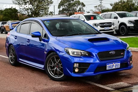 Blue 2016 Subaru WRX Sedan Sti Premium