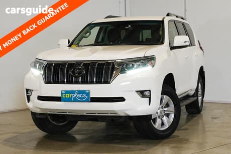White 2021 Toyota Landcruiser Prado Wagon Gxl Flat Tailgate