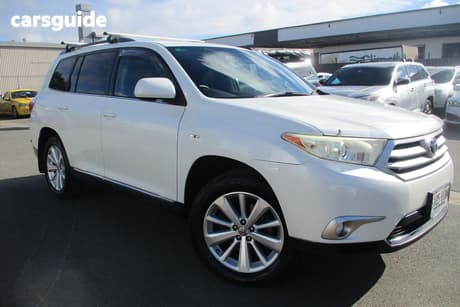 White 2012 Toyota Kluger Wagon Altitude (Fwd) 7 Seat