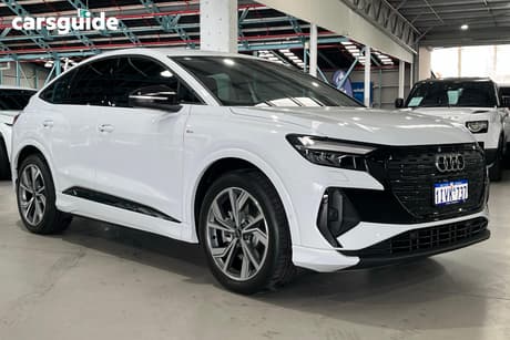 White 2025 Audi Q4 E-Tron Sportback 45 Sportback