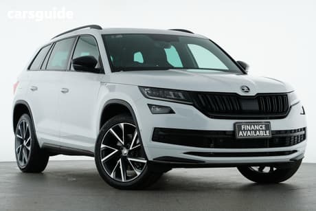 White 2020 Skoda Kodiaq Wagon 132 Tsi Sportline (4X4)