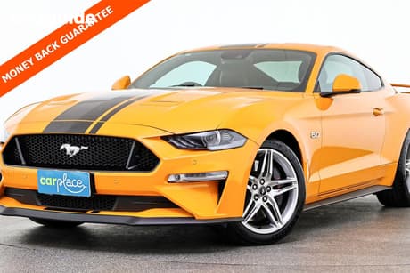 Orange 2018 Ford Mustang Coupe Fastback Gt 5.0 V8