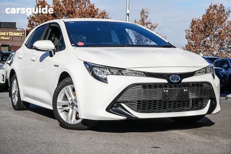 White 2020 Toyota Corolla Hatchback Ascent Sport Hybrid