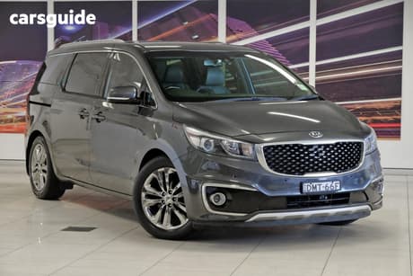 Grey 2017 Kia Carnival Wagon Platinum