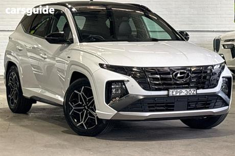 White 2021 Hyundai Tucson Wagon Highlander N Line (Awd)