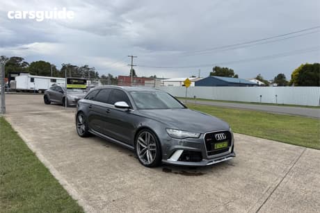 Grey 2015 Audi RS6 Wagon Avant Performance