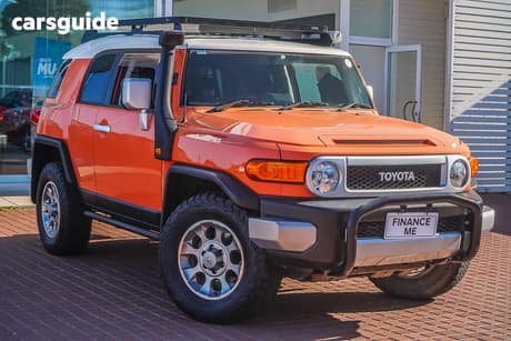 Orange 2012 Toyota FJ Cruiser Wagon