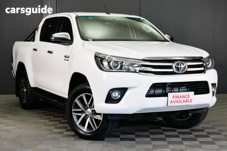 White 2018 Toyota Hilux Dual Cab Utility Sr5 (4X4)
