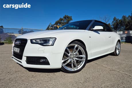 White 2014 Audi A5 Cabriolet 2.0 Tfsi Quattro