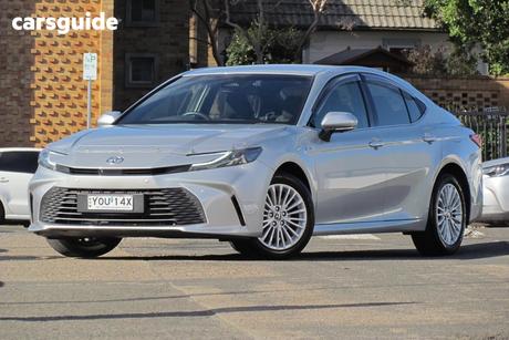 Silver 2024 Toyota Camry Sedan Ascent Hybrid