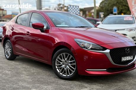 Red 2022 Mazda 2 Sedan G15 Gt