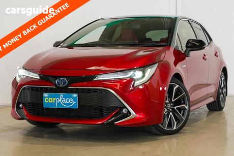 Red 2022 Toyota Corolla Hatchback Zr Hybrid