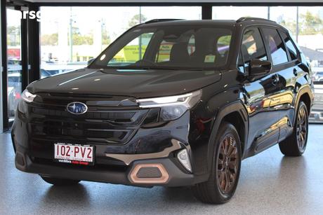 Black 2025 Subaru Forester Wagon Hybrid Sport (Awd)
