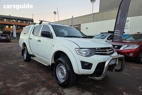 White 2015 Mitsubishi Triton Double Cab Utility Glx (4X4)