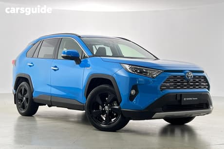 Blue 2021 Toyota RAV4 Wagon Cruiser (Awd) Hybrid