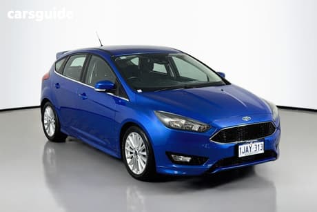 Blue 2017 Ford Focus Hatchback Sport
