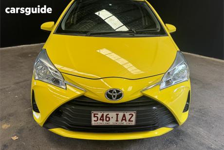 Yellow 2015 Toyota Yaris Hatchback Ascent