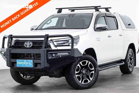 White 2022 Toyota Hilux Double Cab Pick Up Sr5 + Premium Interior (4X4)
