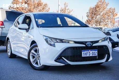White 2020 Toyota Corolla Hatchback Ascent Sport Hybrid