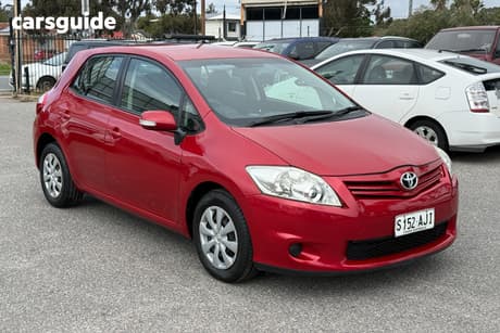Red 2010 Toyota Corolla Hatchback Ascent