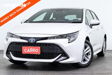 White 2022 Toyota Corolla Hatchback Ascent Sport Hybrid