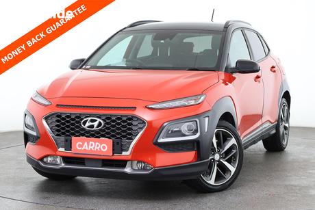 Orange 2018 Hyundai Kona Wagon Highlander (Awd)