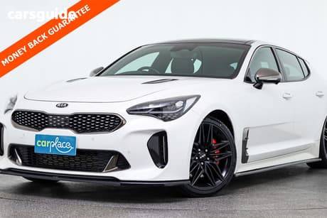 White 2021 Kia Stinger Sedan Gt (Black Leather)