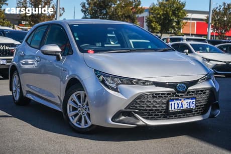 Silver 2024 Toyota Corolla Hatchback Ascent Sport + Conv Pk Hybrid