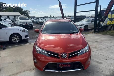 Orange 2012 Toyota Corolla Hatchback Ascent Sport