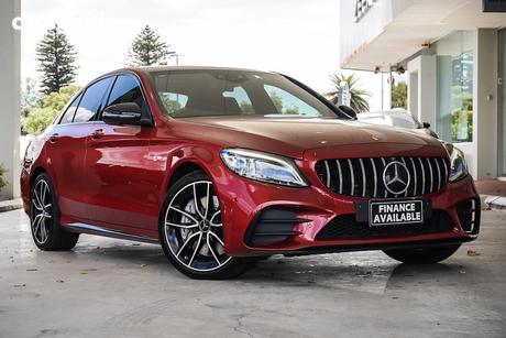 Red 2020 Mercedes-Benz C43 Sedan 43