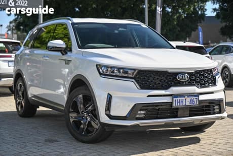 White 2021 Kia Sorento Wagon Sport+ 7 Seat