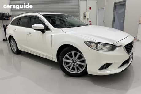White 2017 Mazda 6 Wagon Sport