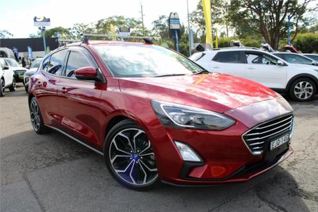 Red 2018 Ford Focus Hatchback Titanium