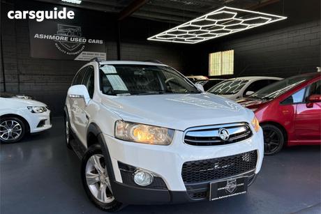 White 2013 Holden Captiva Wagon 7 Lx (4X4)