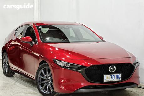 Red 2019 Mazda 3 Hatchback G20 Evolve