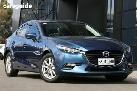 Blue 2018 Mazda 3 Sedan Neo Sport
